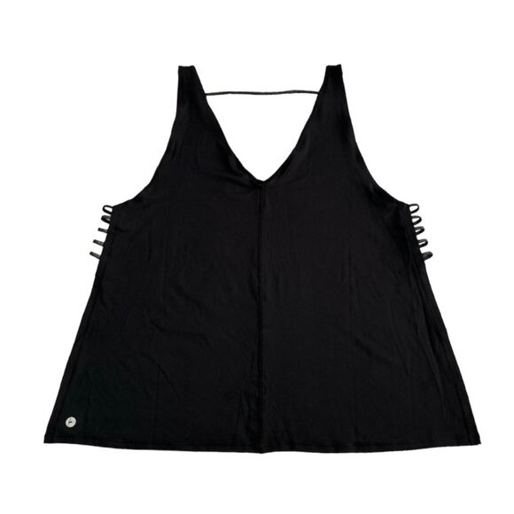Women's Activewear Fitness Workout Running Tank Top Black Size L - Picture 4 of 7